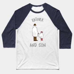 Father And Son Ghost Design Baseball T-Shirt